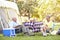 Senior Couple Enjoying Camping Holiday