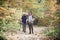 Senior couple hiking; Active retirment concept