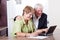 Senior couple internet banking