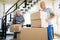 Senior Couple Moving House