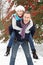 Senior Couple Outside In Snowy Landscape