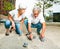 Senior Couple Playing Boule