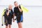 Senior Couple With Scuba Diving Equipment Enjoying Holiday