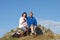 Senior Couple Stopping For Lunch On Countryside Walk