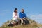 Senior Couple Stopping For Lunch On Countryside Walk