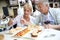 Senior couple on a trip tasting local spanish appetizers