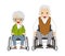 Senior couple - Wheelchair pair