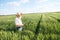 Senior farmer in a field