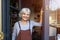 Senior female pottery artist in her art studio