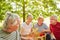 Senior group goes on a picnic excursion