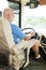 Senior Man Drives Motor Home