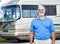 Senior Man with Motor Home