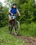 Senior on a mountainbike