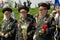 Senior officers at Victory Day celebration in Kyiv, Ukraine