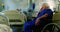 Senior patient sitting on wheelchair 4k