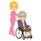 Senior Patient Woman Wheelchair