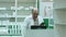 Senior pharmacist using tablet pc in the hospital pharmacy