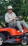 Senior on Riding Mower