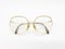 Senior Used Rusty Dirty Reading Glasses Frame and Case in White Isolated Background 04