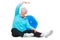 Senior woman doing stretching exercises