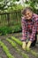 Senior woman gardening