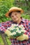 Senior woman gardening