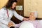Senior woman patient healtcare