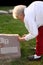 Senior Woman Visiting Grave