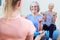 Senior Women At Fitness Class With Instructor