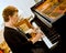 Senior women pianist