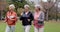 Senior women, walking and friends with fitness, wellness and workout for health in retirement. Park, exercise and