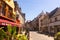 Sens, France - August 11, 2022: View of the picturesque streets, houses and squares of the city of Sens