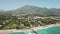 Sensational aerial view of luxury and exclusive area of Marbella