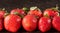 Sensational close-up of ripe strawberries in moody low-key ambiance