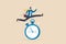 Sense of urgency, quick response attitude to get work done as soon as possible now, reaction to priority task or important concept