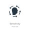 Sensitivity icon vector. Trendy flat sensitivity icon from people skills collection isolated on white background. Vector