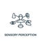 Sensory Perception icon. Line simple Personality icon for templates, web design and infographics