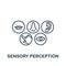 Sensory Perception icon from personality collection. Simple line Sensory Perception icon for templates, web design and