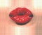 Sensual erotic red female lips