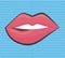 Sensual lips icon