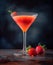 Sensual Strawberry Rose Martini: A Romantic and Sensuous Artwork