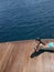 Sensuous Woman In Swimsuit Relaxing On Yacht