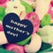 The sentence happy mothers day on a candy bouquet