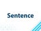 Sentence Modern Flat Design Blue Abstract Background