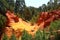 Sentier des Ocres - an open-air ochre park  in the region of Luberon