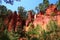 Sentier des Ocres - an open-air ochre park  in the region of Luberon