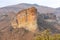 The Sentinel Rock in the Golden Gate Nature Reserve near Clarens, South Africa.