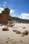 Sentinel Rock with Split Point lighthouse located on limestone cliffs, Victoria, Australia