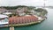 Sentosa Island, Singapore. Aerial view of cityscape and coastline