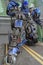 Sentosa,SINGAPORE - APRIL 12, 2016 : Optimus Prime Robot Model from TRANSFORMERS movie .The Ride at Universal Studio
